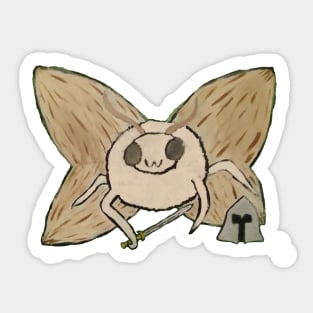 Knight Moth Sticker